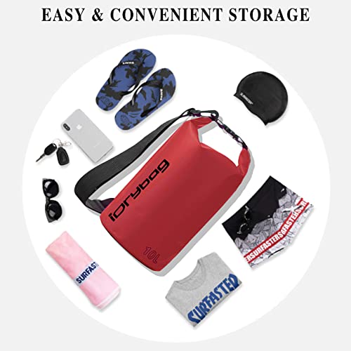 IDRYBAG Dry Bag for Kayaking Waterproof 2L/5L/10L/15L/20L, Small Dry Sack Waterproof Bag for Boating - Image 4