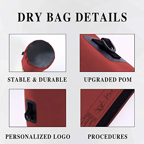 IDRYBAG Dry Bag for Kayaking Waterproof 2L/5L/10L/15L/20L, Small Dry Sack Waterproof Bag for Boating - Image 2