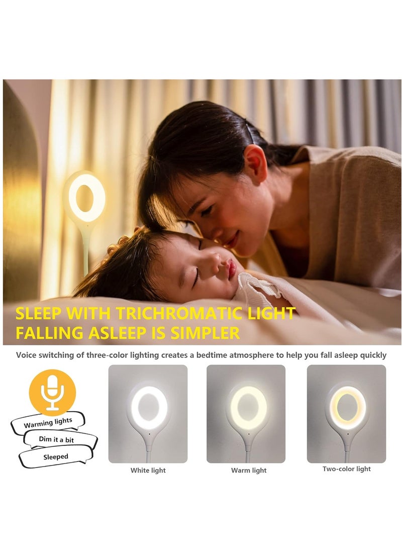 ماركة غير محددة - مصباح USB لكيبورد اللابتوب قراءة LED صغير محمول مع عنق اوزة مرن للباور بانك والكمبيوتر والتحكم في الصوت 3 الوان و4 درجات سطوع - ايقاف برتقالي - Image 1