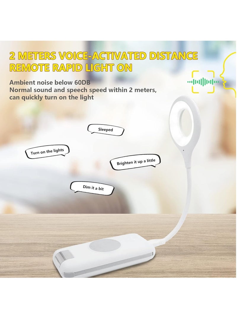 ماركة غير محددة - مصباح USB لكيبورد اللابتوب قراءة LED صغير محمول مع عنق اوزة مرن للباور بانك والكمبيوتر والتحكم في الصوت 3 الوان و4 درجات سطوع - ايقاف برتقالي - Image 1