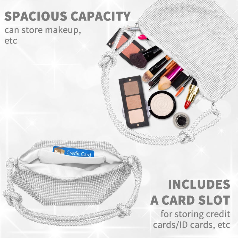 MoHern Rhinestone Purses for Women, Prom Purse with Comfortable Shoulder Strap and Smooth Zipper, Evening Bag with Spacious Capacity - Image 5