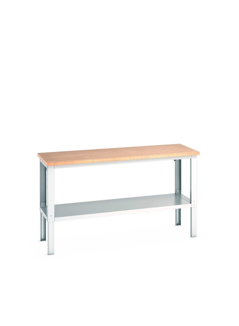bott Bott Cubio Framework Bench  Desk Adjustable Height (mpx) With Full Depth Shelf WxDxH: 2000x750x740-1140mm  - Image 1