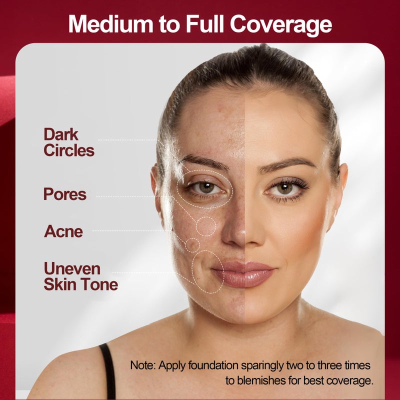 FV Matte Waterproof Foundation-Longwear Transfer-Proof, with Medium to Full Coverage, Oil-control & Lightweight, Liquid Foundation Makeup for Normal/Oily skin, 30g, Natural Beige - Image 5