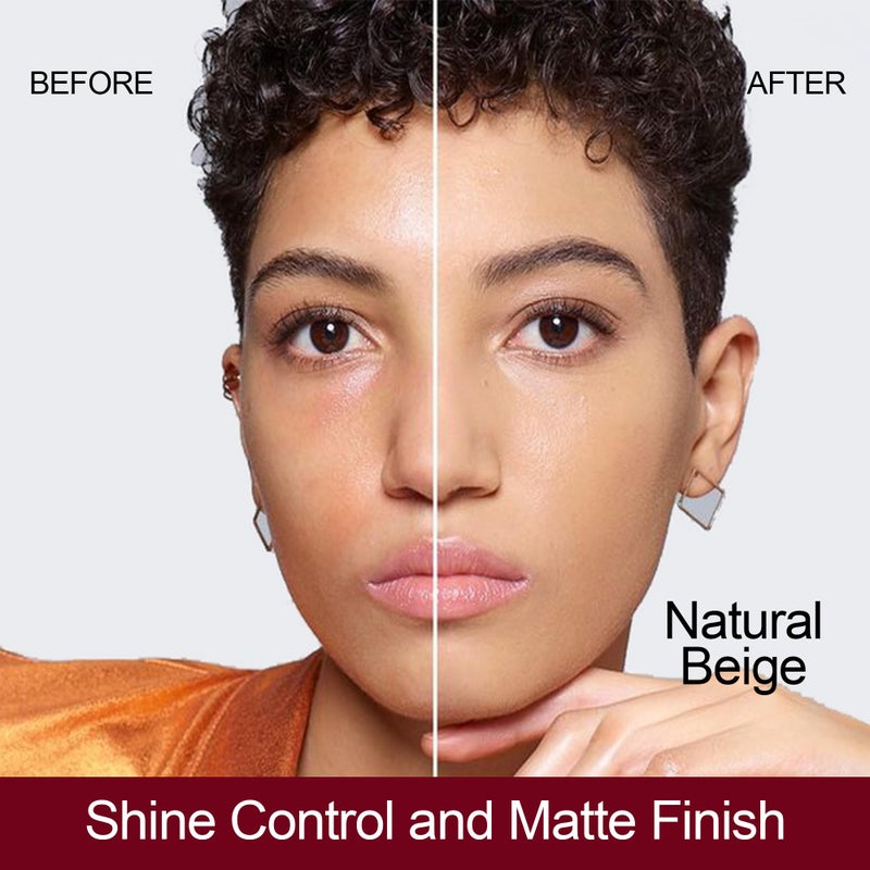 FV Matte Waterproof Foundation-Longwear Transfer-Proof, with Medium to Full Coverage, Oil-control & Lightweight, Liquid Foundation Makeup for Normal/Oily skin, 30g, Natural Beige - Image 2