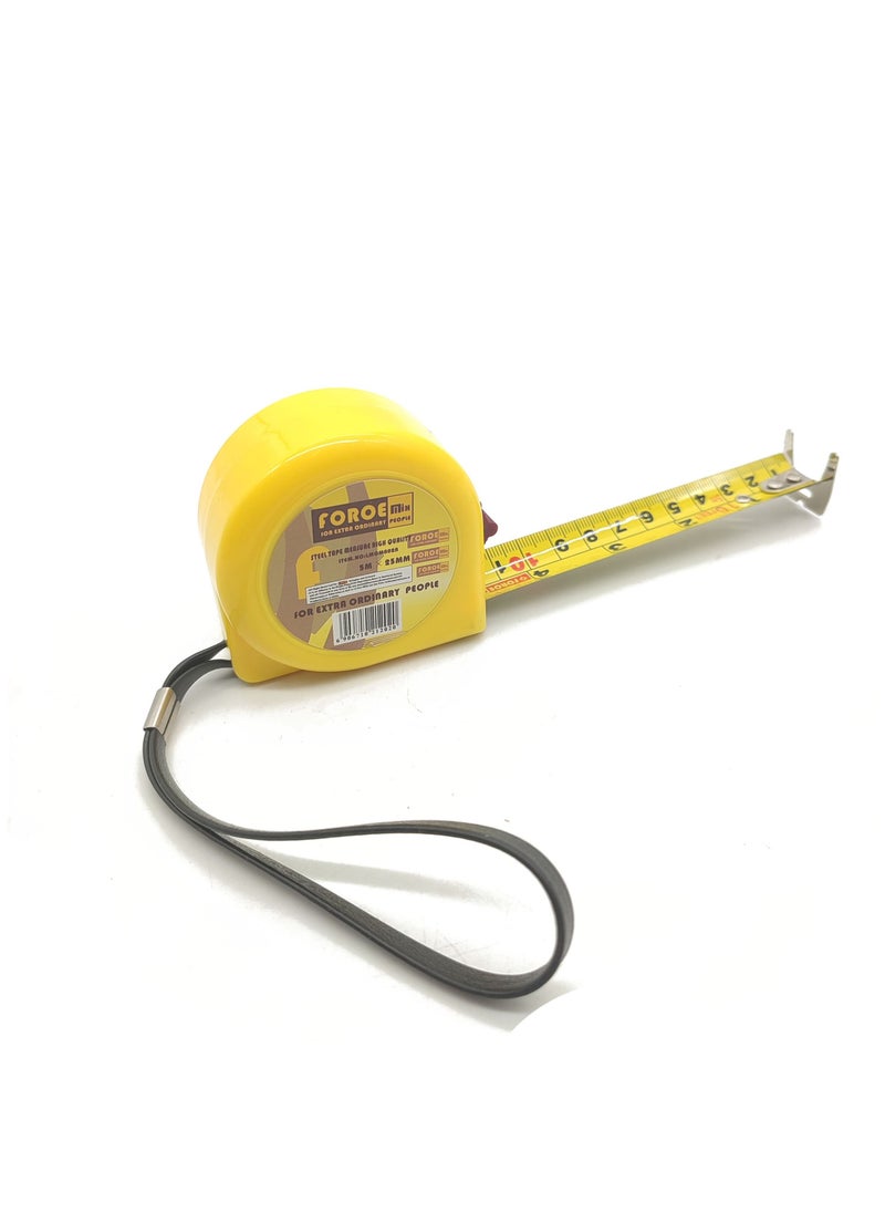 FORCE Force tape measure 5 meters 25 mm  yellow  - Image 2