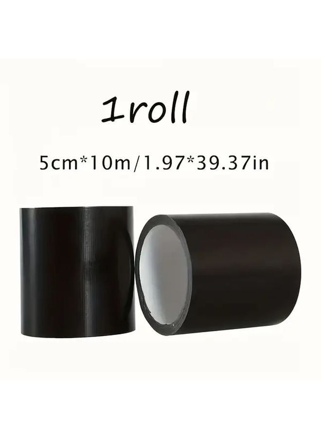 Black Cloth Tape High Viscosity Waterproof Abrasion Resistant 1 Roll 393 7 Inch For Leather Seat Sofa Repair - Image 1