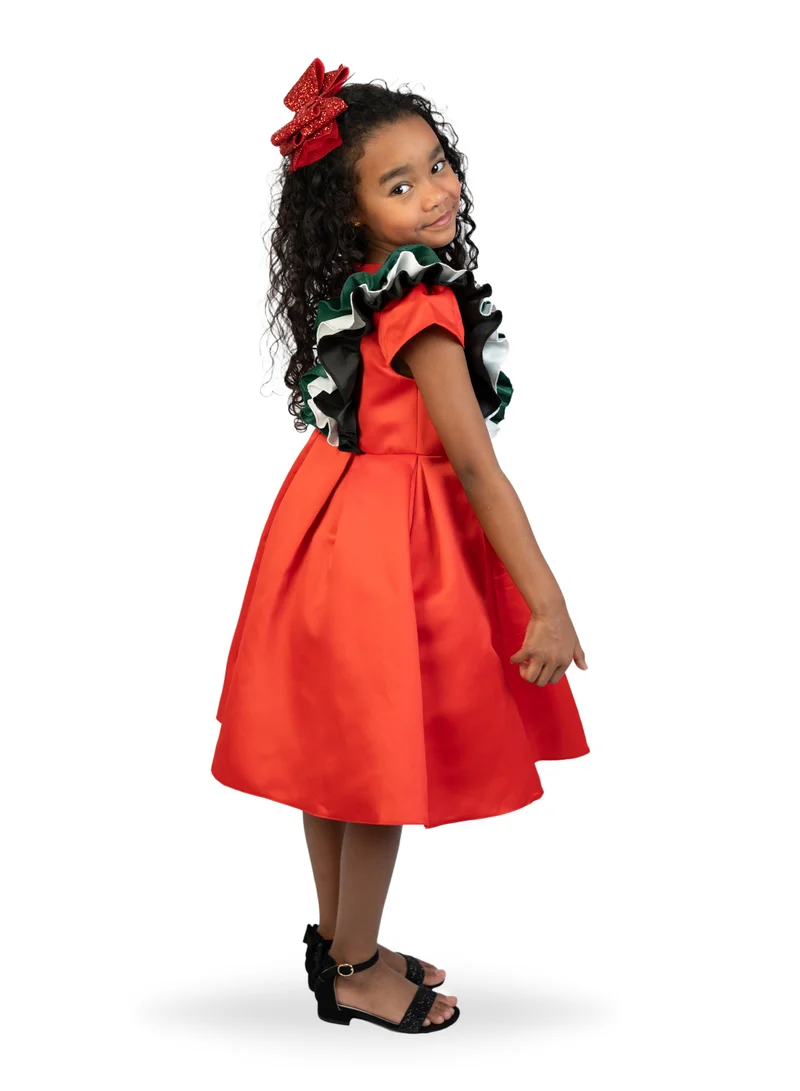 دىدانيالا Ruffled A-Line Dress