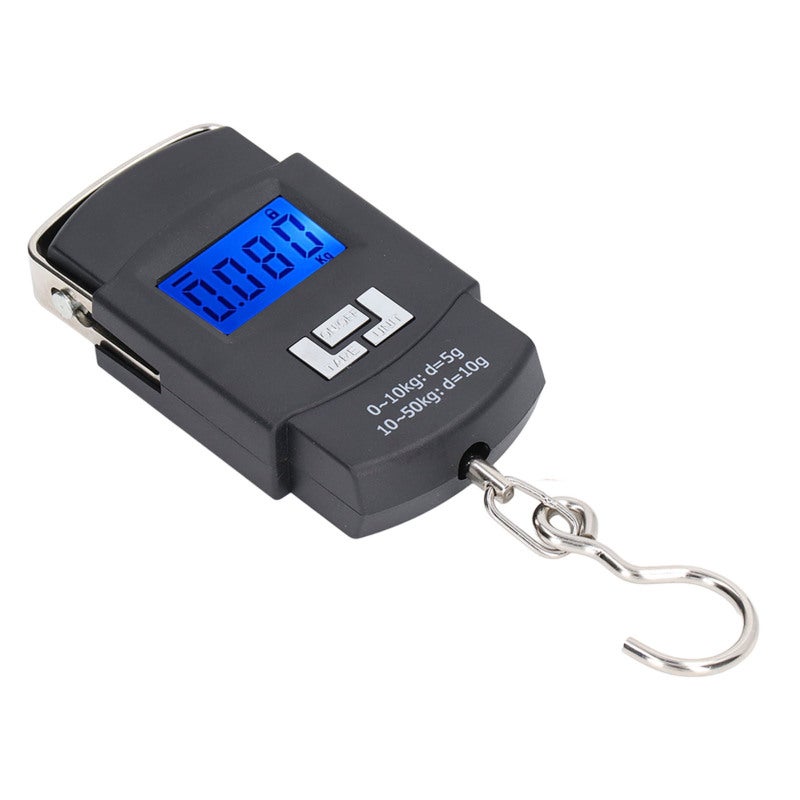 Luggage Scale: 50kg Max Capacity High Accuracy - Clear Multi-Unit Digital Display Lightweight Compact Ergonomic Design for Travel Household Shopping Outdoor Use - Image 1