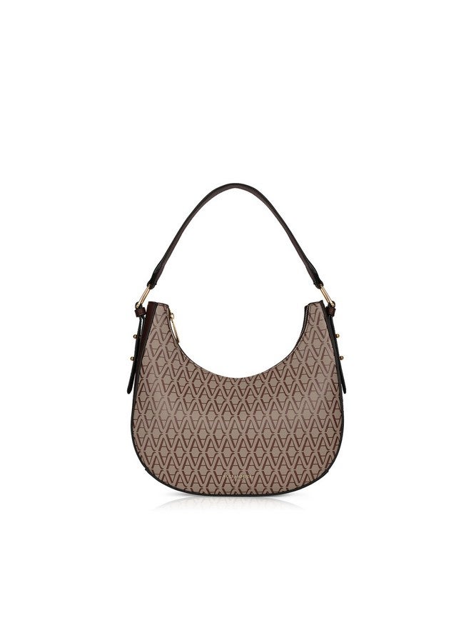 Accessorize London Women's Amara Monogram Hobo Bag I Shoulder Bag For Ladies| Ladies purse | Stylish Shoulder Bag | Ladies Gift - Image 1