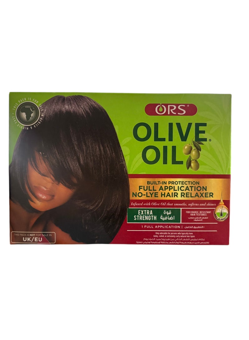ORS Olive Oil Built-In Protection No-Lye Hair Relaxer Smoother,Silky,Softer Hair Extra Strength - Image 1