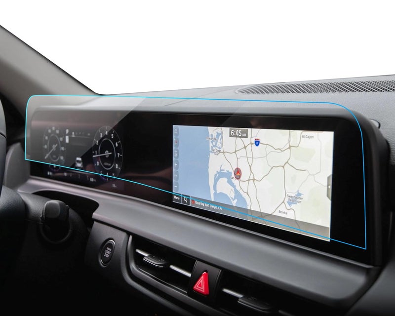 LANTU 2PCS Car Screen Protector for 2024 2025 Kia Seltos S/X-Line/EX/SX Accessories Navigation Digital Instrument Cluster Dual Displays Nano Touchscreen Protector Film HD Clear Bubble Free 10.25'' - Image 1