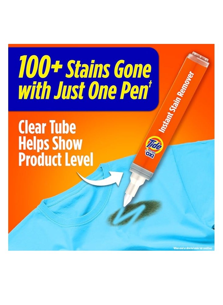 Tide Tide Pen Stain Remover for Clothes, Tide To Go Pen, Instant Stain Remover Pen & Spot Cleaner, Portable & Travel-Friendly, Works on Food & Drink Stains, Fits in Purses & Bags, 3 Count  - Image 5