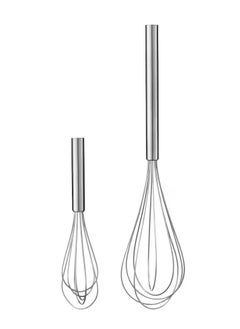 IKEA FRAKTA Hand whisk set of 2 stainless steel, dishwasher safe 