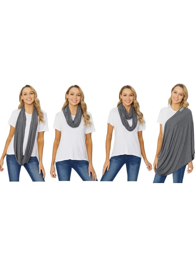 NeoTech Care Nursing Breastfeeding Cover Scarf - Soft Fabric - Red Burgundy - Image 2