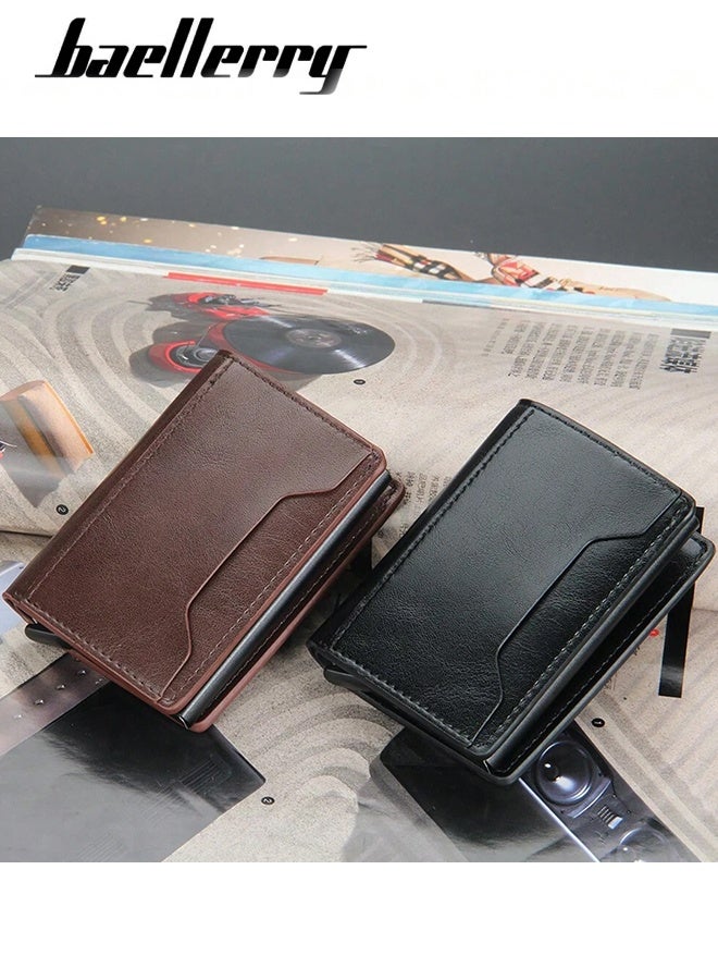 baellerry Credit Card Holder RFID Blocking, Minimalist Leather Wallets for Men Women, ID Cases Slim Wallet Leather  - Image 3