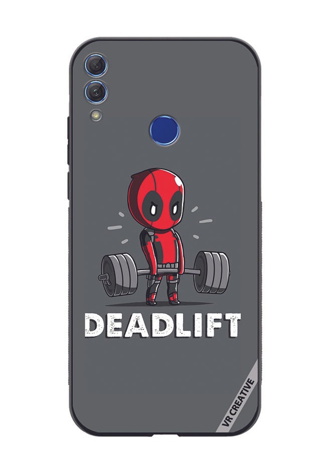 Protective Case Cover For Honor 10 Lite Deadlift Design Multicolour