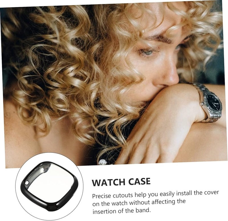 Electroplated TPU Bumper Case For Sense Watch Full Coverage Screen Protector Durable - Image 5
