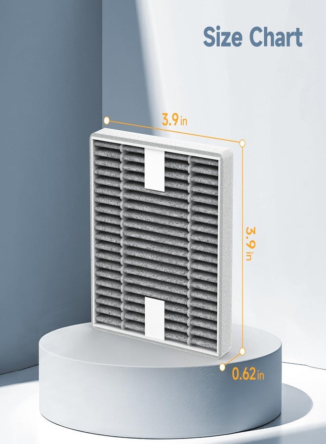 XBWW 8 Packs FRF105 Replacement Filter T Compatible with Febreze OdorGrab FHT150W Air Cleaner Purifier, Mixed Activated Carbon Filter - Image 5