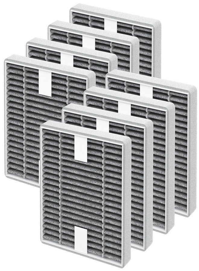 XBWW 8 Packs FRF105 Replacement Filter T Compatible with Febreze OdorGrab FHT150W Air Cleaner Purifier, Mixed Activated Carbon Filter - Image 1