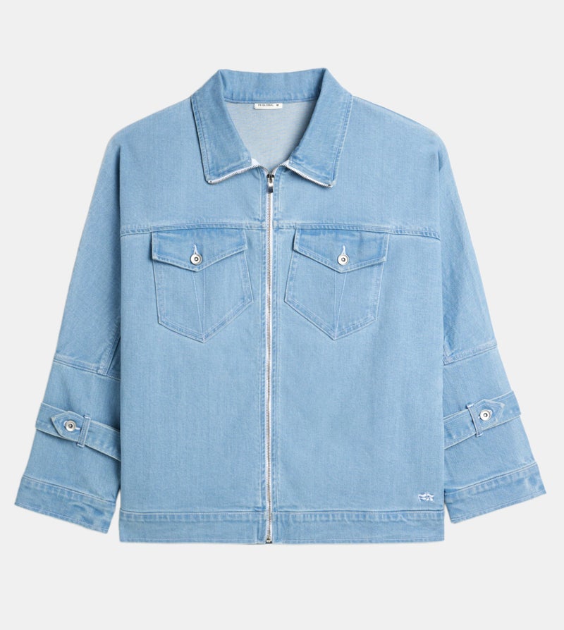 إف5 جاكيت جينز رجالي  أزرق فاتح - Image 1