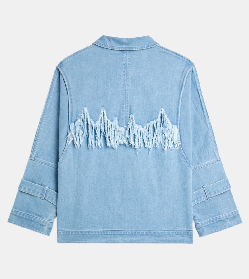 إف5 جاكيت جينز رجالي  أزرق فاتح - Image 2