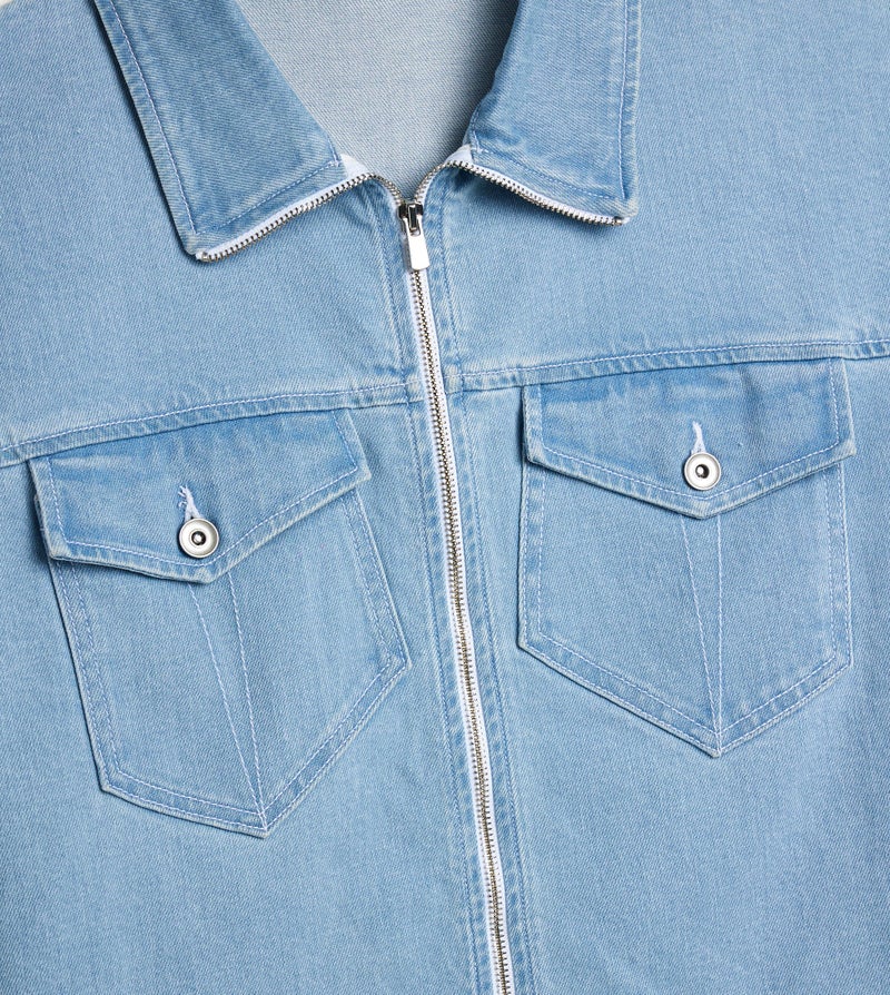 إف5 جاكيت جينز رجالي  أزرق فاتح - Image 3