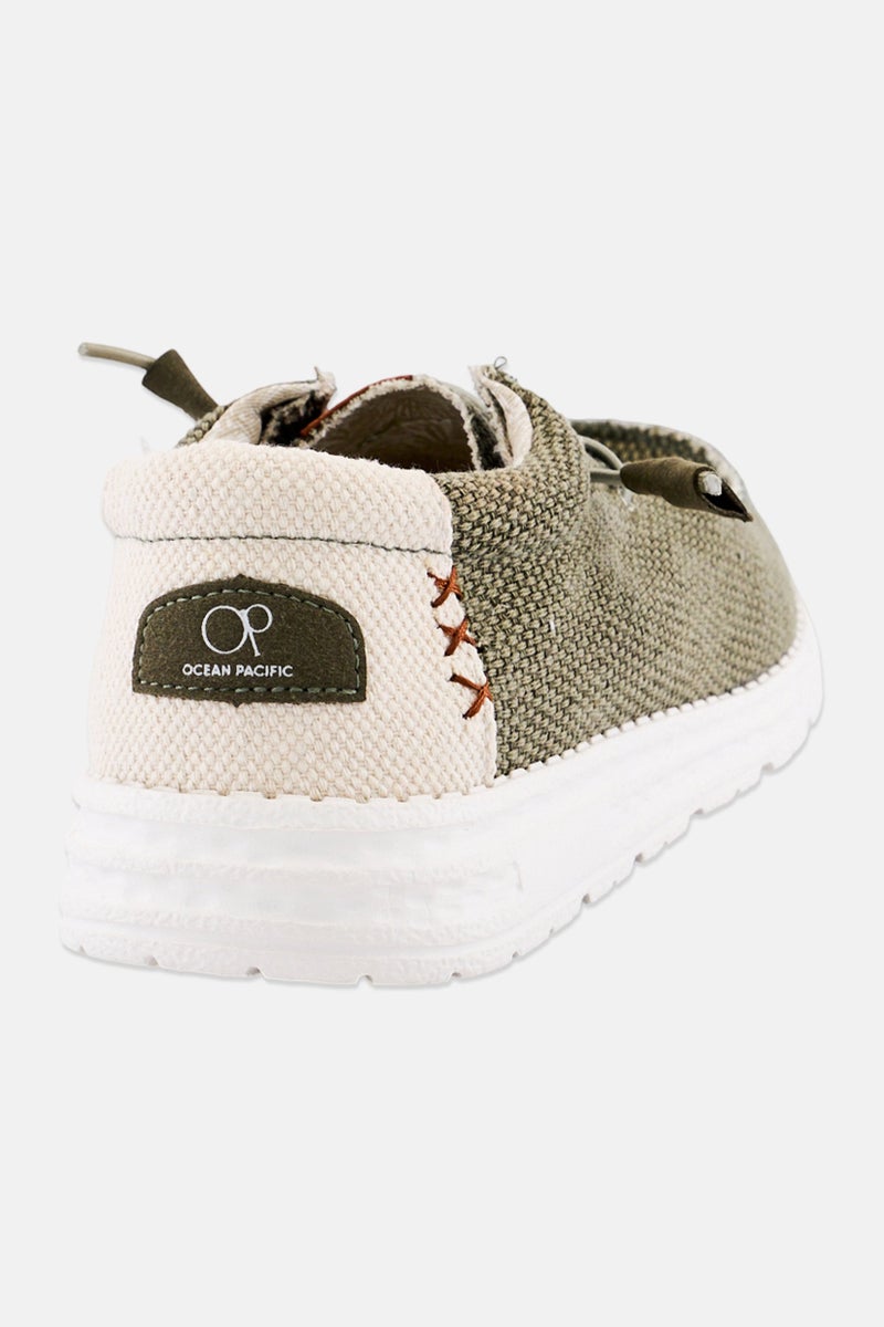 Ocean Pacific أحذية كاجوال للرجال برباط، زيتوني - Image 3