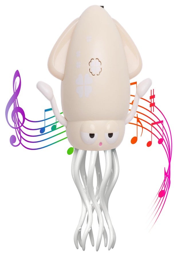 DYALE Dancing Squid Baby Toy, Dancing Music Squid Baby Toys for Ages 3 and Up for Kids,Beige - Image 1