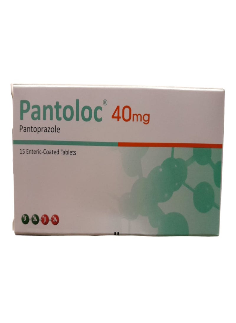 SAJA Pharmaceuticals Pantoprazole 40mg Tablets 15's 