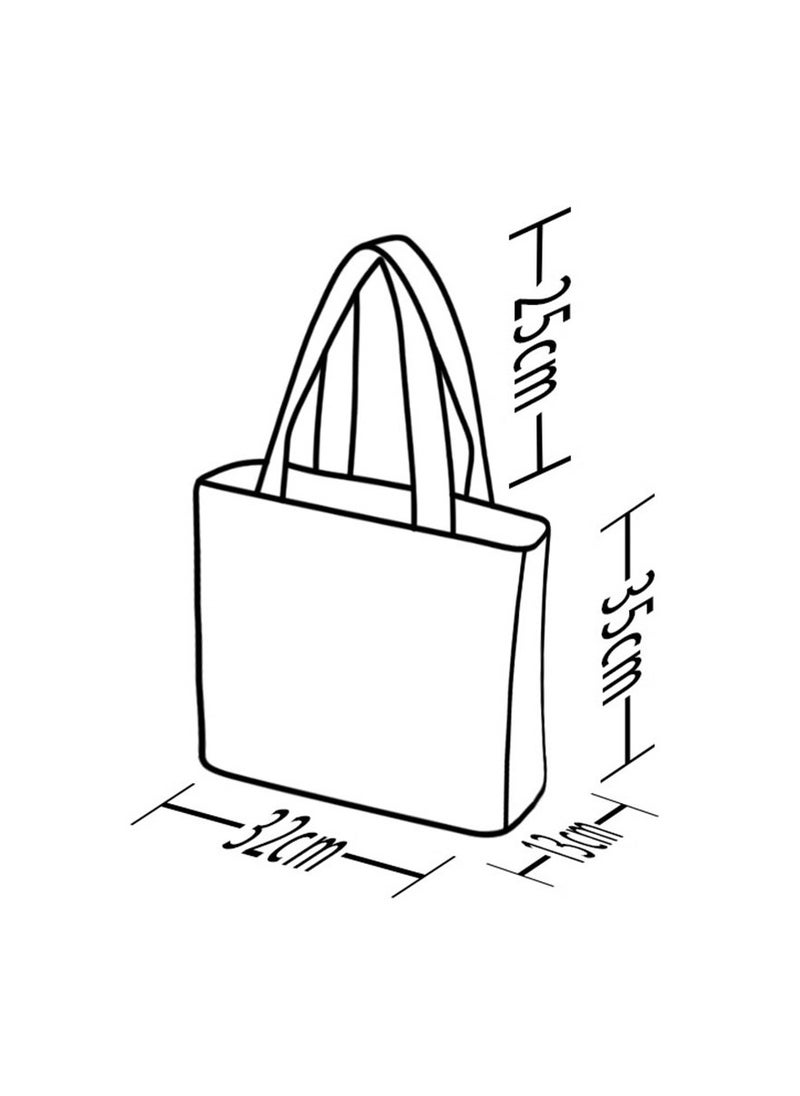 JML - Original niche shoulder kraft paper tote bag large capacity female college students class commuting handbag - Image 1