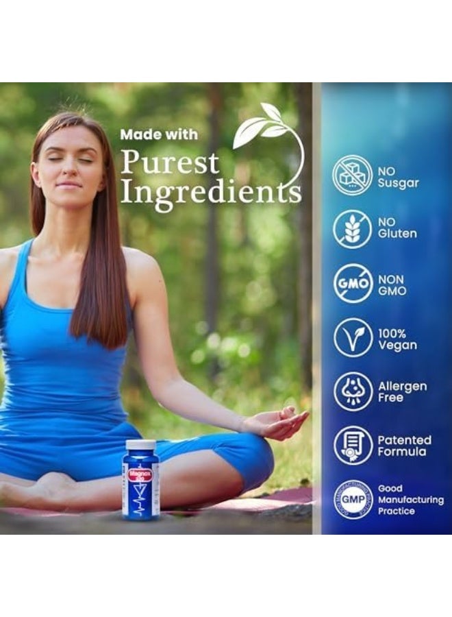 MAGNOX 520 Magnesium Supplement Kosher, Vegan & Gluten Free Magnesium Supplements For Men & Women High Absorption Magnesium For Sleep & Muscle Pain Relief, 1 Dose A Day 60 Magnesium Caps, 520Mg - Image 5
