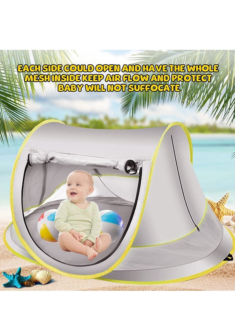 Excefore - Baby Beach Tent, Pop Up Sun Shade, Kids Game Tent Portable Pop Up Outdoor UPF 50+ with Mosquito Net,, Kid Outdoor Camping Sunshade, for Infant, Kids Outdoor Travel, Camping - Image 1