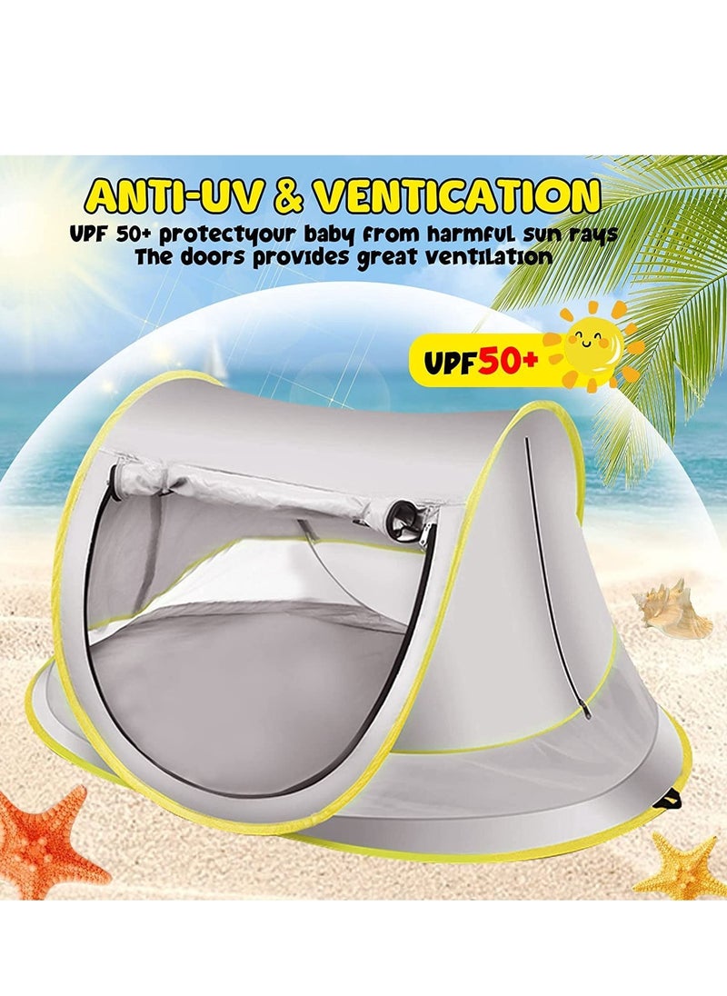 Excefore - Baby Beach Tent, Pop Up Sun Shade, Kids Game Tent Portable Pop Up Outdoor UPF 50+ with Mosquito Net,, Kid Outdoor Camping Sunshade, for Infant, Kids Outdoor Travel, Camping - Image 1