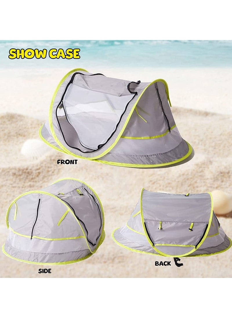 Excefore - Baby Beach Tent, Pop Up Sun Shade, Kids Game Tent Portable Pop Up Outdoor UPF 50+ with Mosquito Net,, Kid Outdoor Camping Sunshade, for Infant, Kids Outdoor Travel, Camping - Image 1