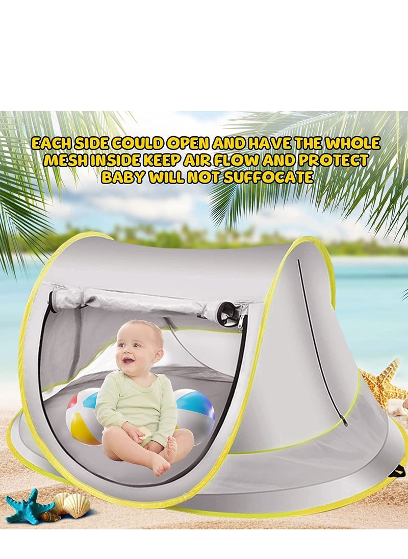 Excefore - Baby Beach Tent, Pop Up Sun Shade, Kids Game Tent Portable Pop Up Outdoor UPF 50+ with Mosquito Net,, Kid Outdoor Camping Sunshade, for Infant, Kids Outdoor Travel, Camping - Image 1