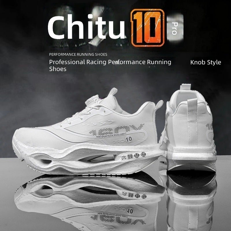 Qi Ta Kids Carbon Plate Running Shoes Breathable Single-Layer Mesh Summer Shock-Absorbing Sports Sneakers for Boys and Girls Ages 8-15 Primary & Middle School  Students - Image 5