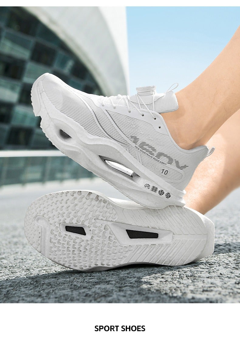 Qi Ta Kids Carbon Plate Running Shoes Breathable Single-Layer Mesh Summer Shock-Absorbing Sports Sneakers for Boys and Girls Ages 8-15 Primary & Middle School  Students - Image 3