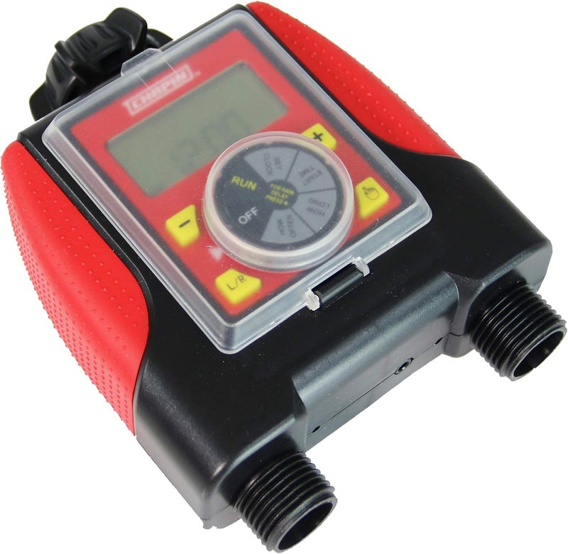 CHAPIN 41003 Dual Zone Water Timer with Water Resistant Construction, Numerous Options for Frequency of Watering/Duration of Watering Settings and up to 116 PSI, Red/Black - Image 1