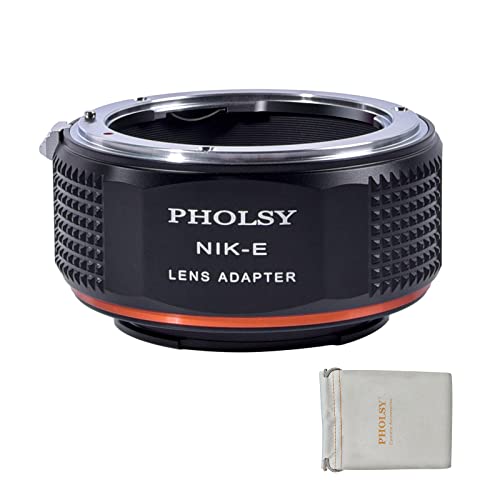 PHOLSY Lens Mount Adapter Compatible with Nikon F to E (NEX), Compatible with Nikon F Lens to E Mount Camera Compatible with Sony a1 a9 a7S a7R a7C a7 a6600 a6500 a6400 a6300 a6000 NEX etc. - Image 1