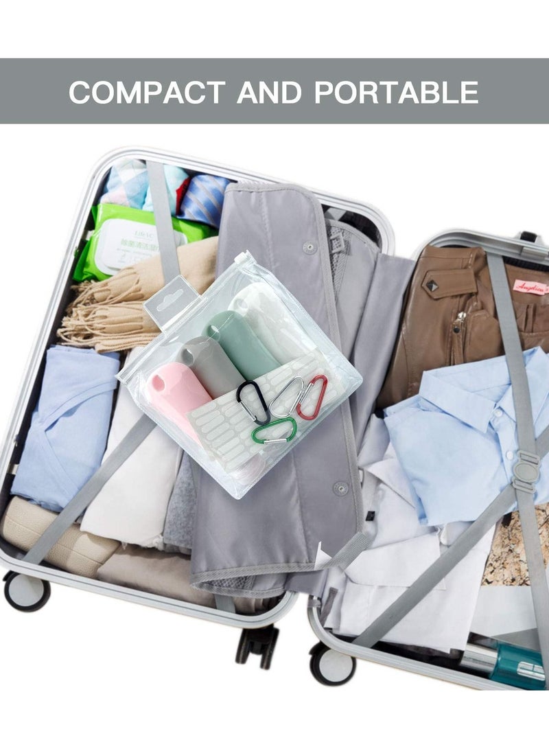 KASTWAVE Silicone Travel Bottles Set, Leak Proof Squeezable Portable Tubes Travel Size Toiletries Containers, Travel Tube Sets Cosmetic Toiletry Containers for Shampoo Lotion Soap- 4 Pack (3 fl. oz) - Image 5