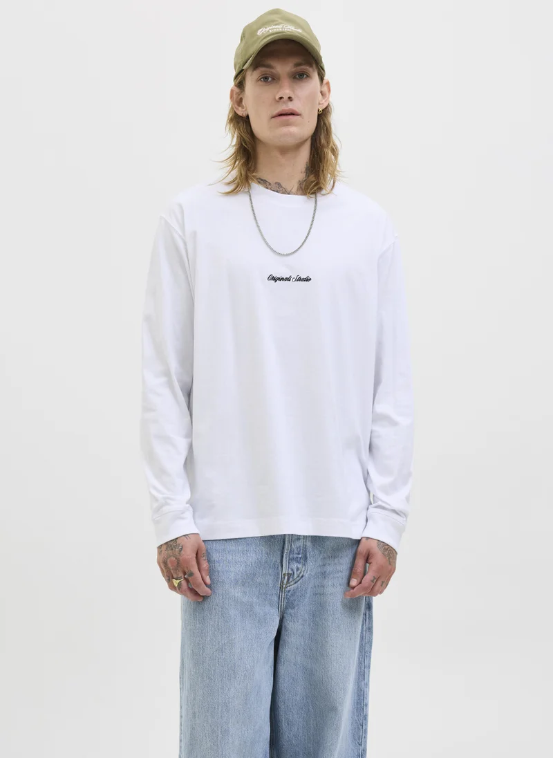 JACK & JONES Embroidered Crew Neck T-Shirt