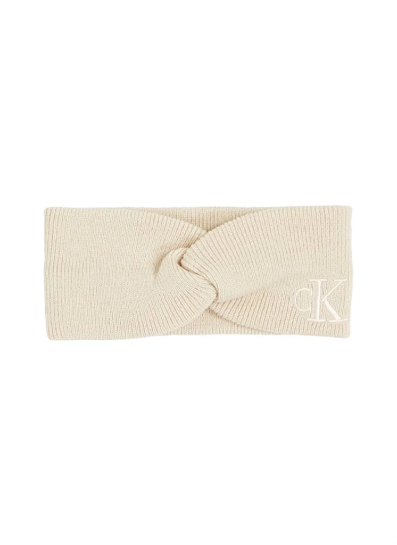 Calvin Klein Jeans Women's Twist Headband - Polyester, Beige