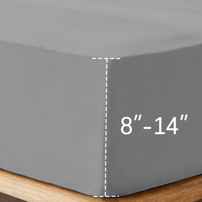 Biloban 2 Pack Hospital Bed Sheets Fitted, 36â€™â€™Ã—84â€™â€™Ã—14â€™â€™ Hospital Bed Sheet Fit for Home & Hospital Care Beds, Shrinkage & Stain Resistant RV Twin Sheets for RV Twin/Bunk Mattress - Image 3