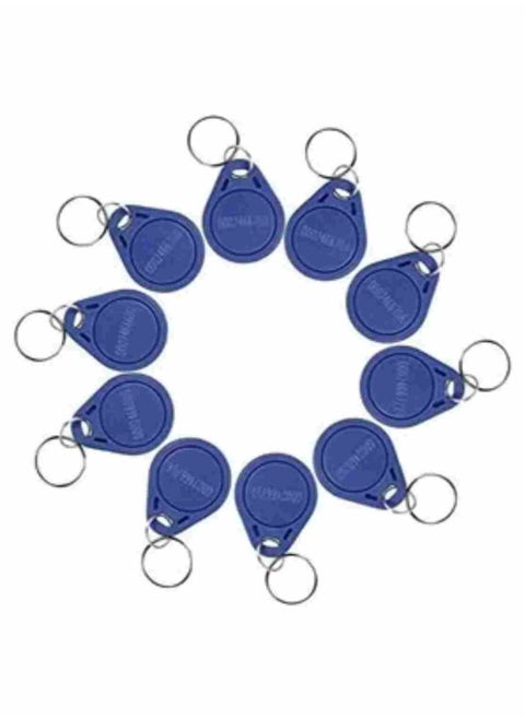 10 PCS 125 KHZ Read Only TK4100 Proximity RFID Keyfobs Card Key Chain Card (Pack of 10)