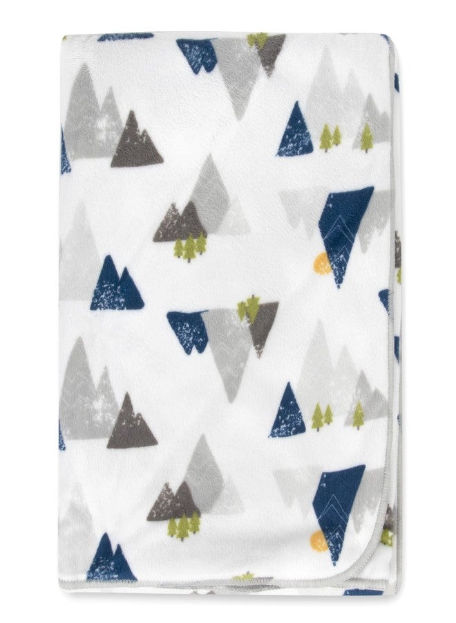 Baby Essentials Sherpa Fleece Baby Blankets for Boys and Girls - Colorful, Reversible Baby Blankets for Newborns, Infants, Toddlers, and Nursery (Mountains & Arrows) - Image 2