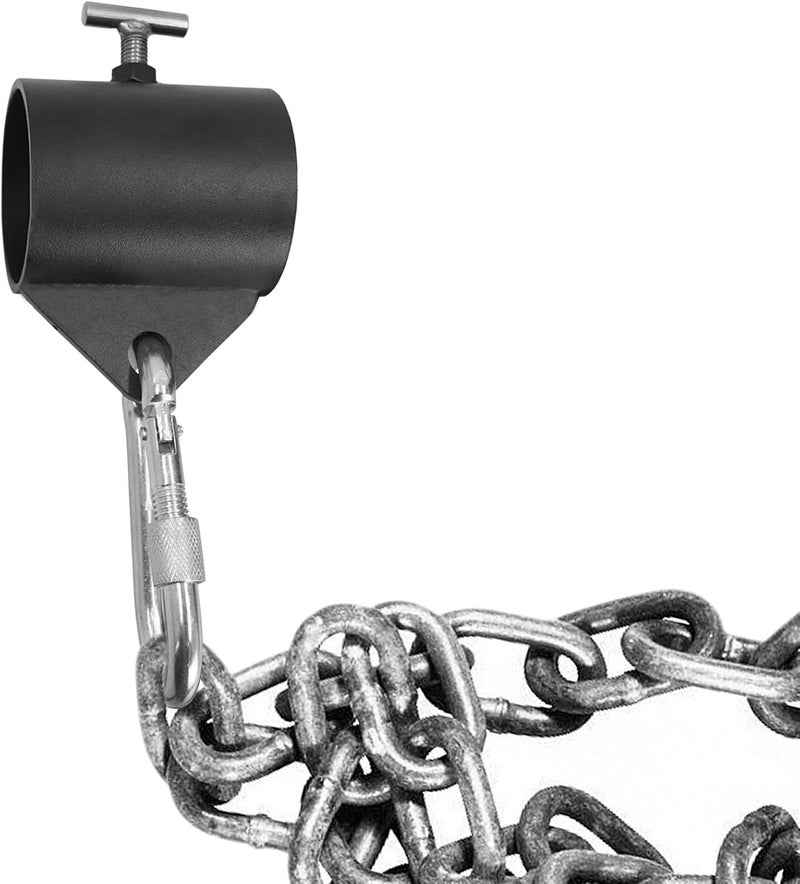 Luwint Mini Barbell Jack/Chain Collars with Loop for Weightlifting Deadlift - Image 5