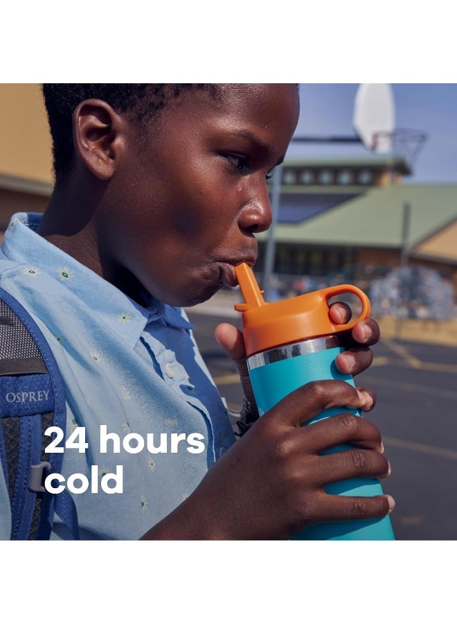 Hydro Flask 530ml Kids Wide Mouth Straw Cap and Boot - Goji Red - view 3