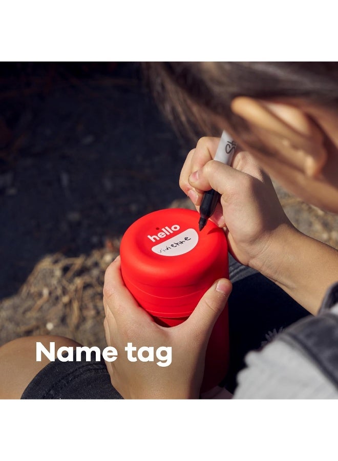 Hydro Flask 530ml Kids Wide Mouth Straw Cap and Boot - Goji Red - view 5