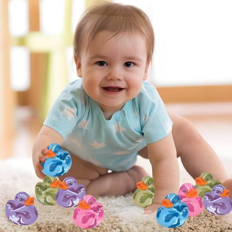 Rhode Island Novelty 2 Inch Camouflage Rubber Duckies, One Dozen Assorted - Image 3