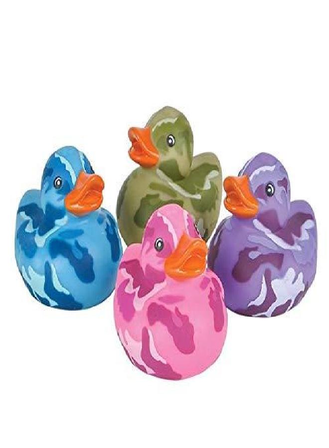 Rhode Island Novelty 2 Inch Camouflage Rubber Duckies, One Dozen Assorted - Image 4